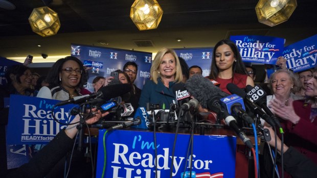 Supporters of Hillary Clinton at a fundraiser in New York on Saturday.