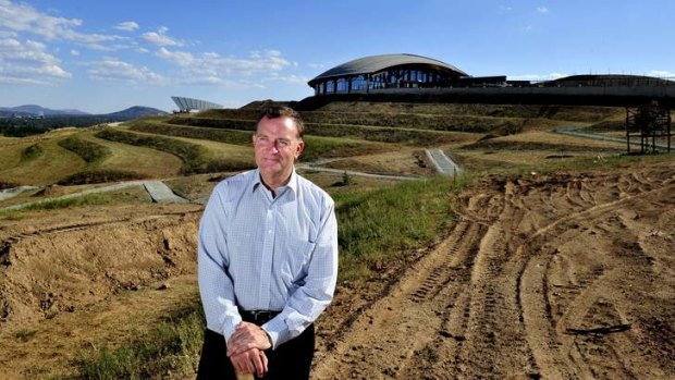 David Marshall of the Canberra Business Council at the National Arboretum. The Arboretum is set to charge $10,000 each for 200 "foundation memberships".