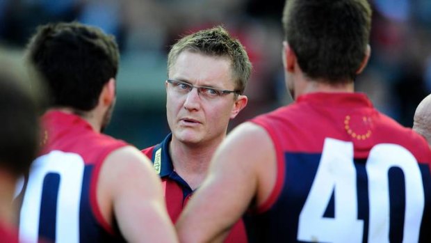 Looking for inspiration: Melbourne coach Mark Neeld.