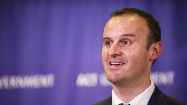 ACT Chief Minister and Treasurer Andrew Barr