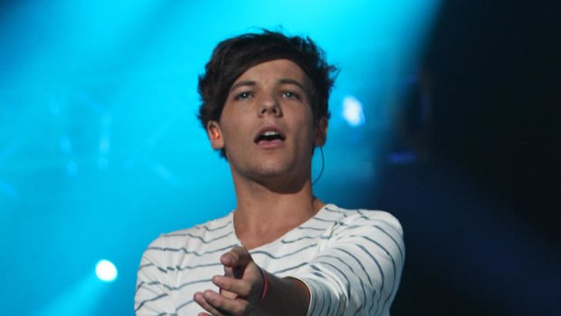 Louis Tomlinson of One Direction performs at the BBC Teen Awards at Wembley arena