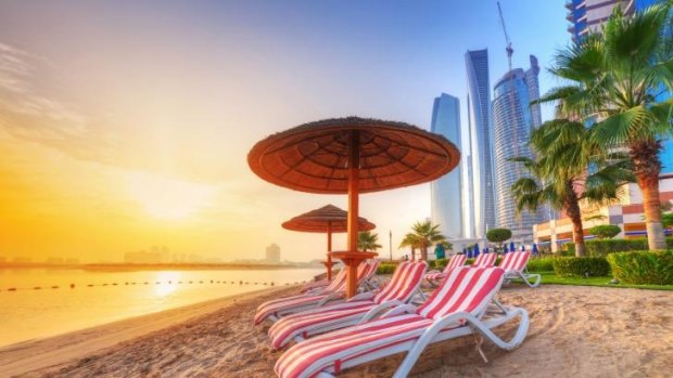 Beach in Abu Dhabi.