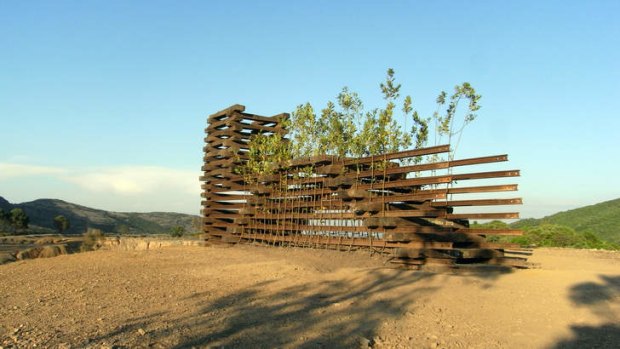 Outside the square: A piece by Landworks, which revitalises and transforms Sardinian landscapes.