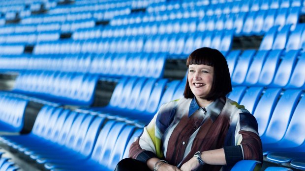 Under pressure: Bulldogs chief executive Raelene Castle at Belmore Sports Ground.