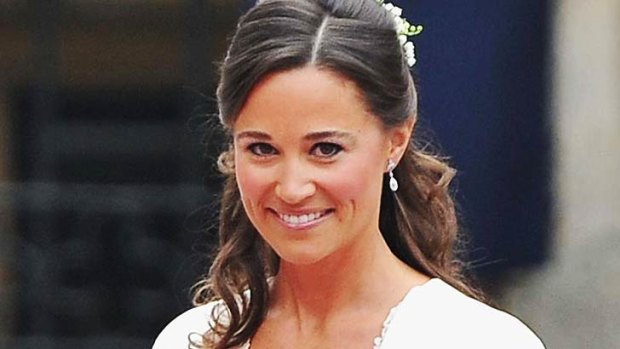 Star turn ... Pippa Middleton as a bridesmaid at the royal wedding.