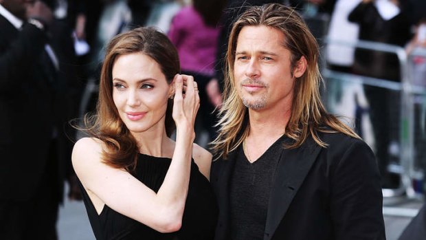 Angelina Jolie and Brad Pitt attend the World Premiere of 'World War Z' in London in June.