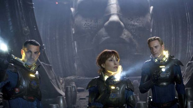 Naomi Rapace in a scene from Prometheus