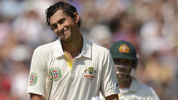 So close: Australia's Ashton Agar leaves the field after being dismissed for 98.