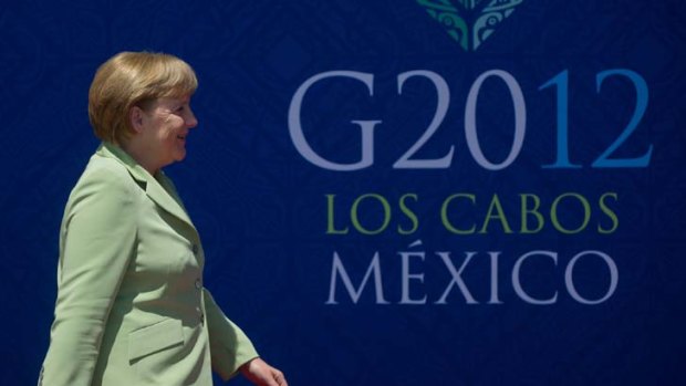 German chancellor Angela Merkel arrivers at the G20 Summit of Heads of State and Government.