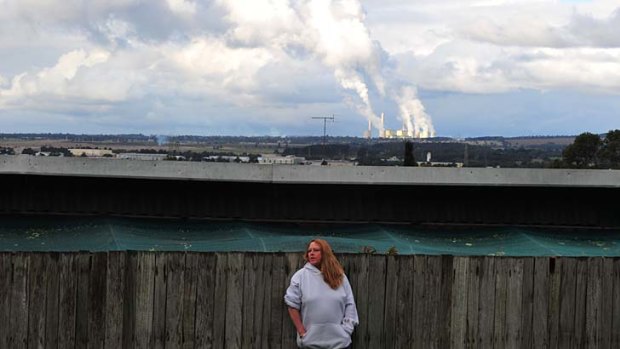 Morwell resident Catherine is upset about the proposed HRL coal-fired power station near her home.