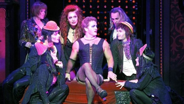 Craig McLachlan and cast in <i>The Rocky Horror Show</i>. 