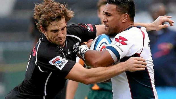 Cooper Vuna returned from injury for the Rebels in Durban on Saturday.