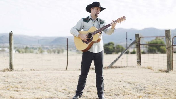 Justin Standley, from Bundaberg, is playing at the Tamworth festival.
