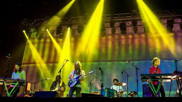 Tame Impala's Kevin Parker performs during Splendour in the Grass.