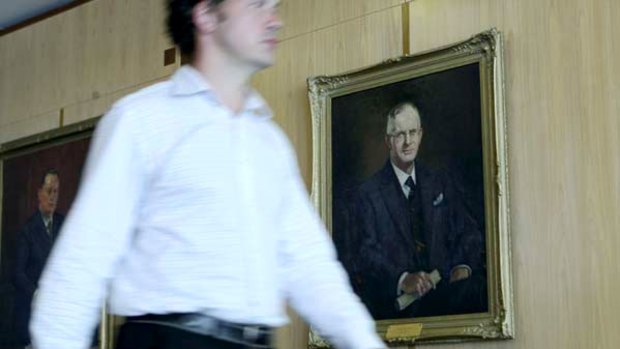 Writing on the wall ... under current rules, the portrait of John Curtin in Parliament House won’t last past the next two prime ministers.
