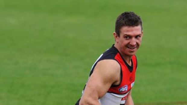 Steven Baker trains with St Kilda this week.