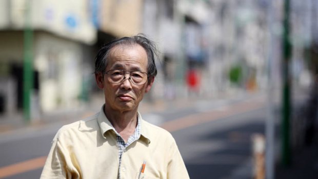 "If I was at home all day, I'd get out of shape and my wife would fret," says Hirofumi Mishima, 69.