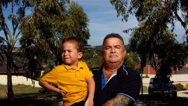 Vincent Cuschieri and his son, Samuel, of Whittlesea.