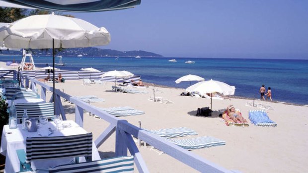 Ramatuelle beach, St Tropez, France.