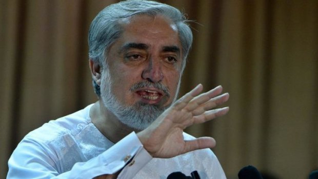Afghan presidential candidate Abdullah Abdullah does not accept the result.