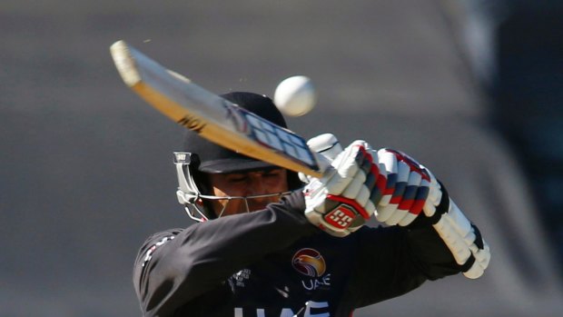 MINNOW SUCCESS: Shaiman Anwar has impressed with the bat for tournament minnows UAE.

