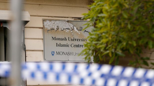 Monash University Islamic Centre was one of two properties damaged by fire early on Saturday morning.