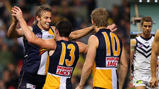 West Coast and Fremantle skipped the script for 2011...and finished up with wildly contrasting fortunes.