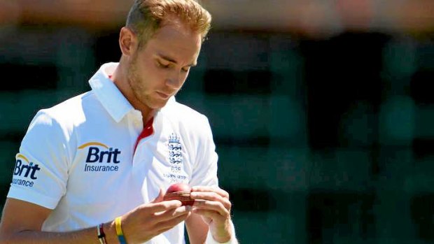 Controversial: England fast bowler Stuart Broad.