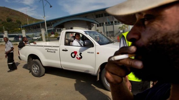 G4S security in Port Moresby, PNG.