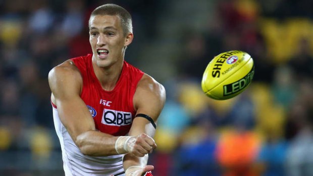 Time to step up: With star recruit Kurt Tippett waiting in the wings, Sam Reid is yet to impress Swans great Barry Hall.
