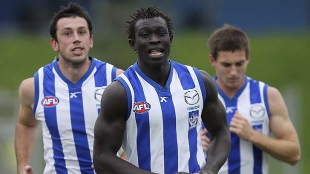 Majak Daw... shock at being abused offset by widespread support for him and condemnation of the offender.
