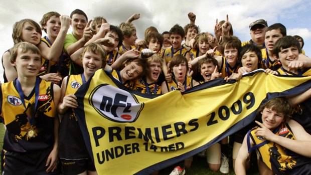 A team triumph after a grim year: Whittlesea defeated Mill Park in the under 14 grand final.