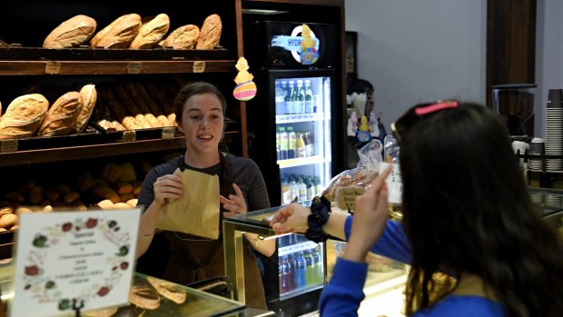 Emmanuelle-Rose Everett works on a casual basis for Gregory's Bread bakery at the fish markets and would prefer to have a full time position rather than the penalty rates that a casual position attracts.