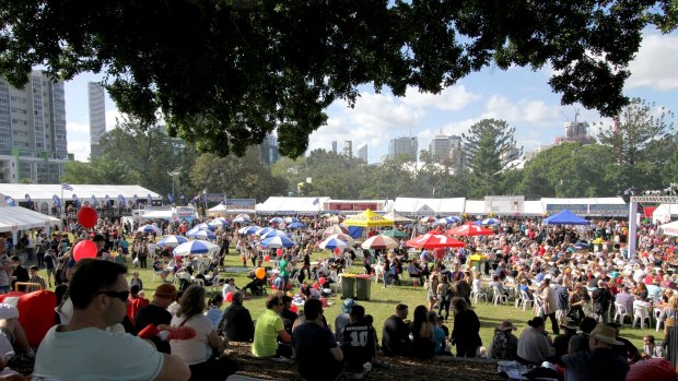 BRISBANE, AUSTRALIA - MAY 23:  Thousands of people enjoying the food and festivities at the 2015 Paniyiri Festival at Musgrave Park on Saturday May 23, 2015 in Brisbane, Australia.  (Photo by Michelle Smith/Fairfax Media)