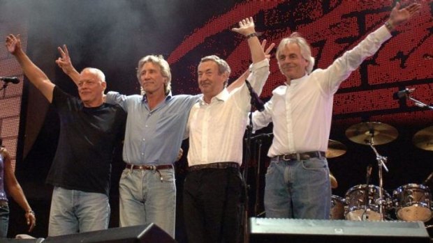 New album ... British rock band Pink Floyd (L-R) David Gilmour, Roger Waters, Nick Mason and Richard Wright (now deceased).