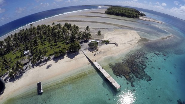 Majuro atoll, the Marshall Islands - one of the countries most affected by rising sea levels.