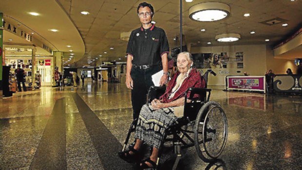 Irene Joseph prepares to leave Australia after her son Edward Joseph was refused an extension of his carer visa.