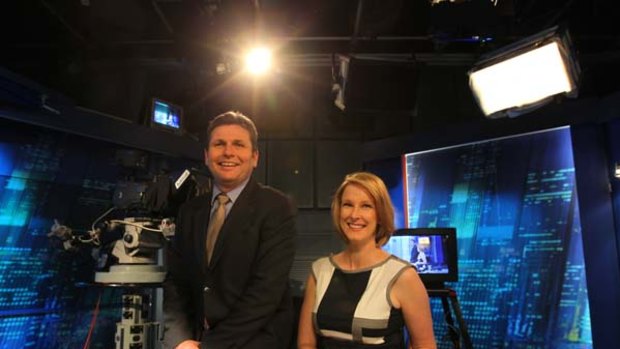 Taking the reins ... Chris Uhlmann and Leigh Sales.