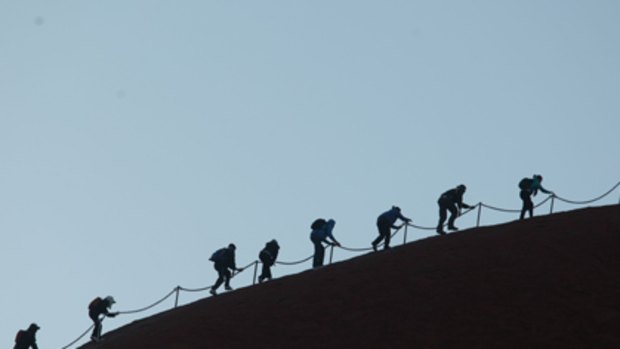 Keep the walk . . . Prime Minister Kevin Rudd would like to one day climb Uluru.