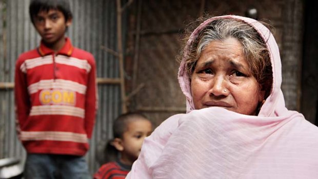 Resigned to risks: Shafali Rahman, whose son, Nayeem, died in the Aswad fire.