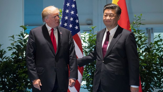 Donald Trump and Xi Jinping at the G20 summit last month.