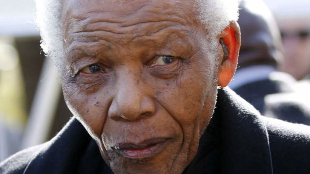 Former South African President Nelson Mandela in 2010. Mr Mandela recently celebrated his 95th birthday in hospital.