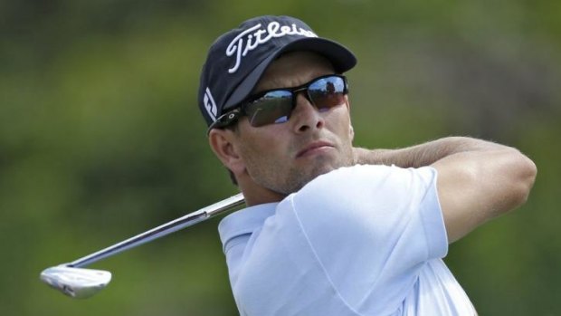 Tiger Woods' recuperation from back surgery gives world number two golfer Adam Scott, pictured, another chance to reach the top spot.