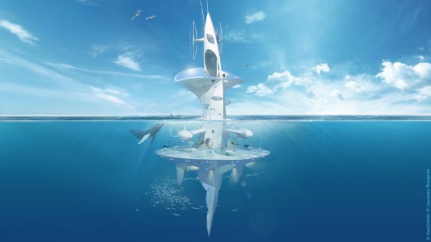 SeaOrbiter: An underwater home, laboratory and observation hub.