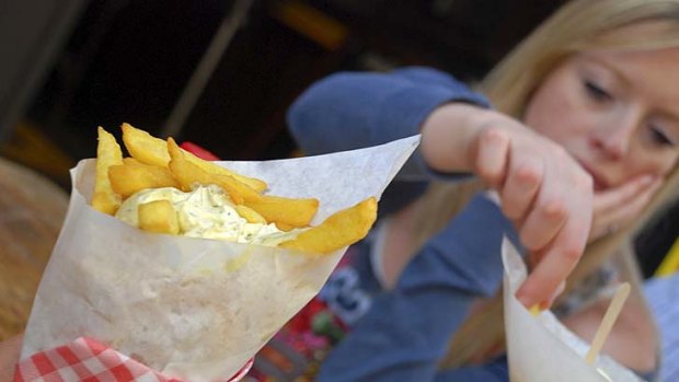 Hot potato ... frites in Belgium are a passion.