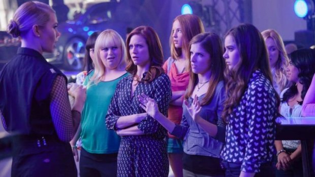 The Barden Bellas, including Rebel Wilson, Anna Kendrick and Hailee Steinfeld, in <i>Pitch Perfect 2</i>.