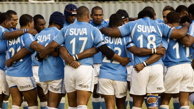 Team talk: Albert Park is the home of Fijian rugby.