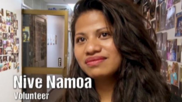 Brave confession: Youth worker Nive Namoa appearing on <i>Struggle Street</i>.