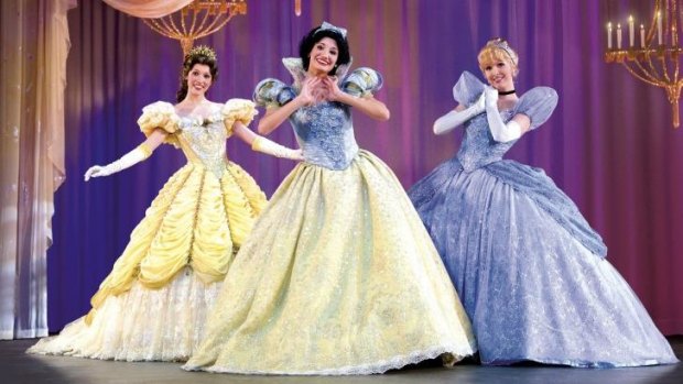 Belle, Snow White and Cinderella.