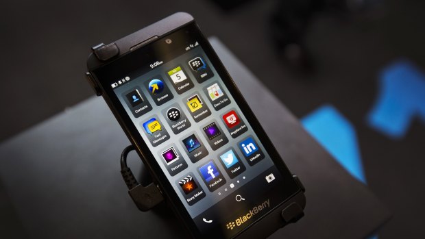 A reversal of fortune: The Blackberry Z10 with the BB10 operating system.
